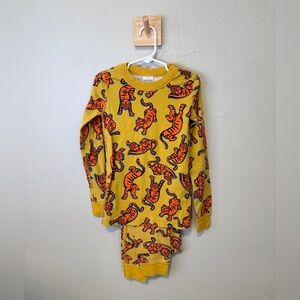 Hanna Andersson Yellow Tiger Print Top